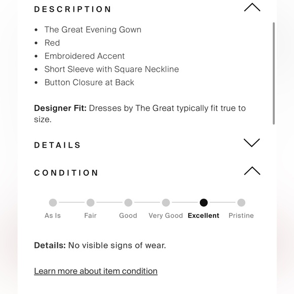 THE GREAT red Square Neckline Long Dress - Picture 3 of 6